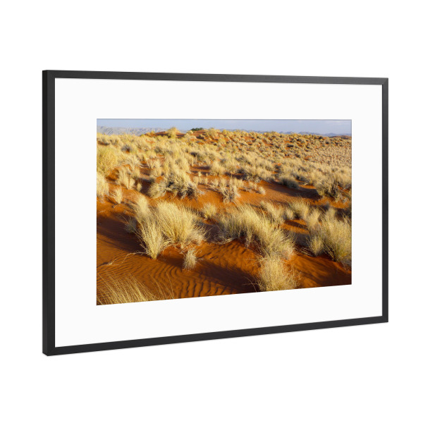 Poster mit Rahmen Schwarz (Metallic) "Namibische Wüstenlandschaft" artboxONE - Natur,Reise,Reise / Afrika,Reise / Länder