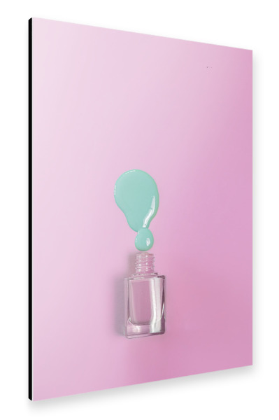 Alu-Dibond "Nagellack pink mint" 30x20 cm artboxONE