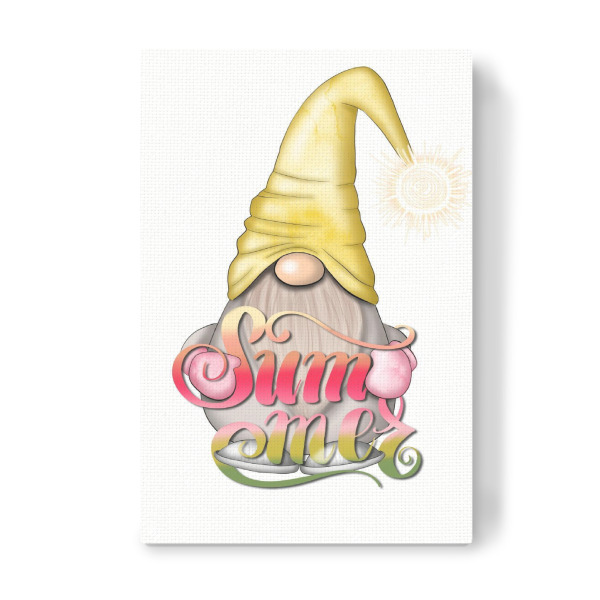 Leinwandbild "Gnom Sommer" artboxONE - Für Kinder,Für Mama,Festivals,Lustig