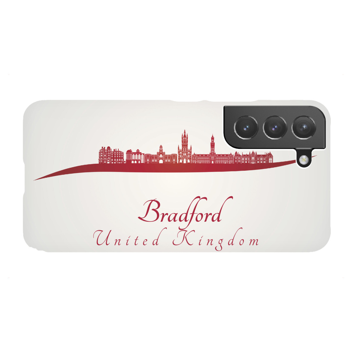 Samsung Galaxy "Bradford-Skyline in Rot" Premium-Case Handyhülle artboxONE