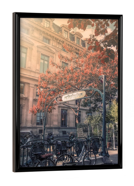Poster mit schwarzem Rahmen "Metropole im Herbst" artboxONE - Städte,Reise,Architektur,Städte / Paris,Reise / Länder