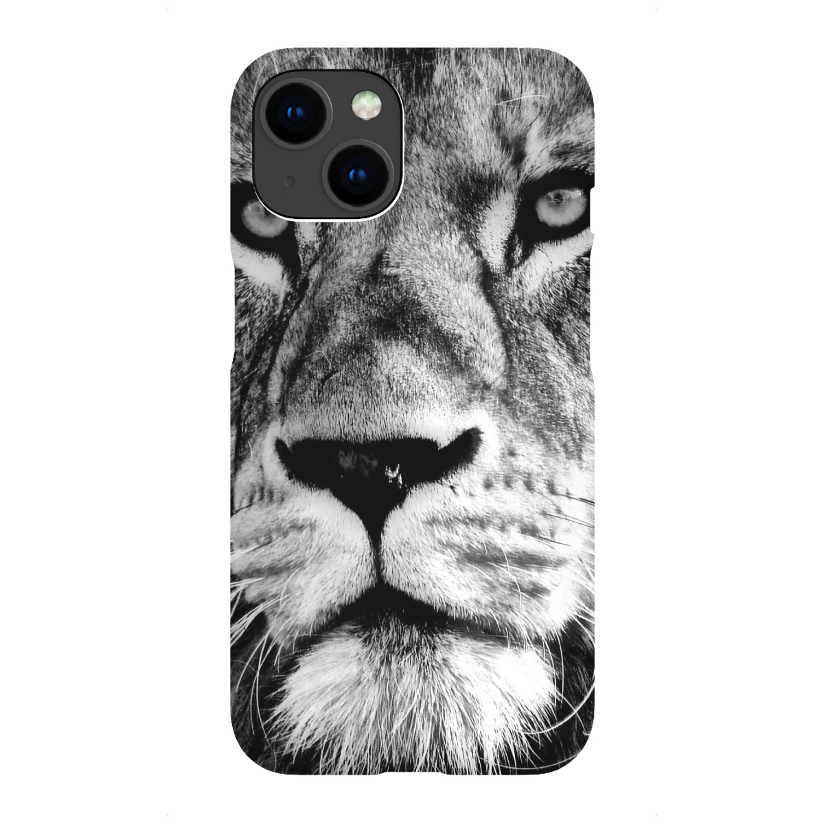 iPhone "Löwen Portrait art sw" Premium-Case Handyhülle artboxONE