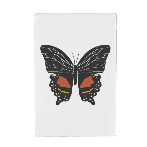 Holzbild "Boho Schmetterlingskunst" artboxONE - Tiere - Schmetterling,Abstrakt,Kunst,Druckbare,Tier,Insekt,Boho,Schmetterling art