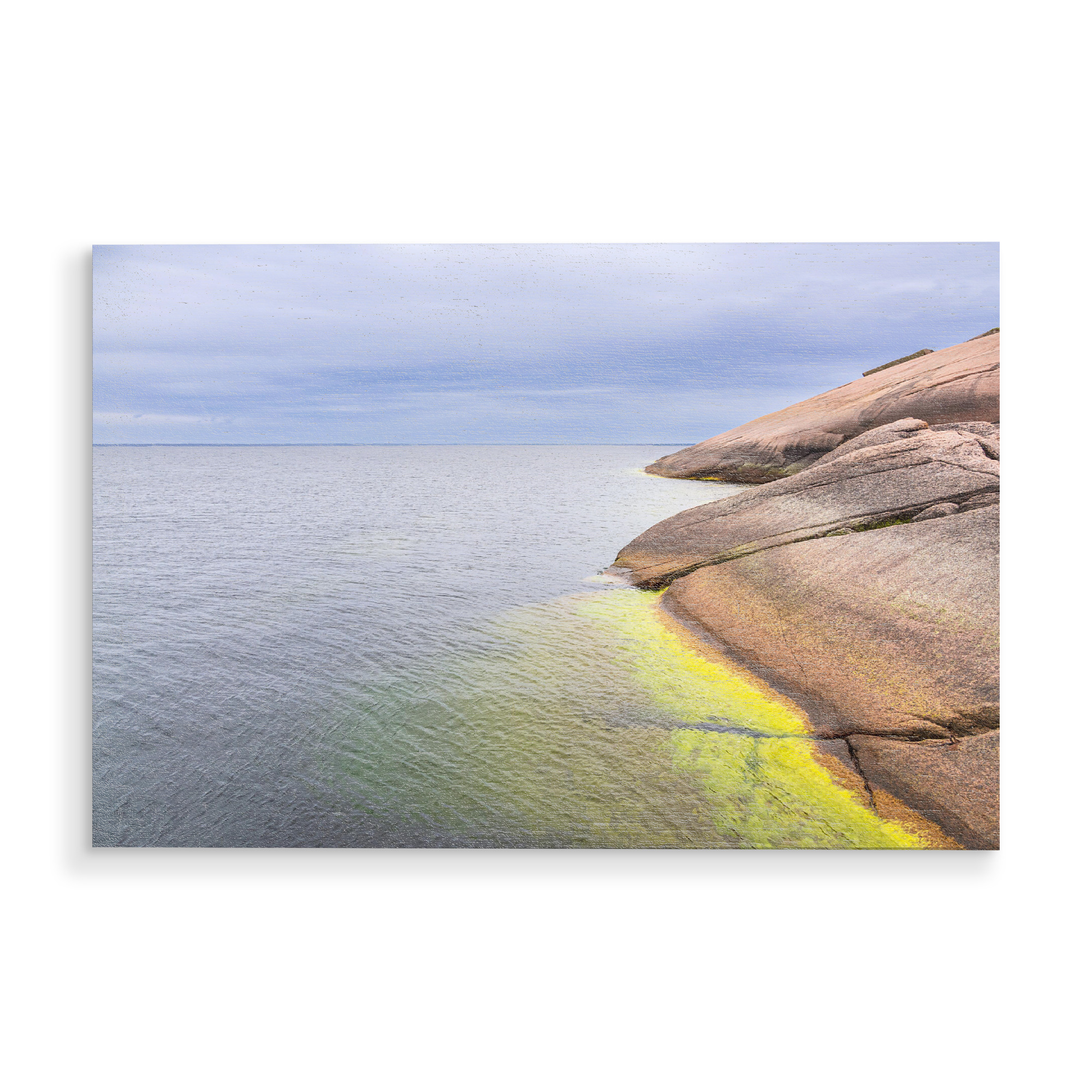 Holzbild "Ostsee, Felsen, Himmel" artboxONE - Natur,Reise,Reise / Strand und Meer,Reise / Länder