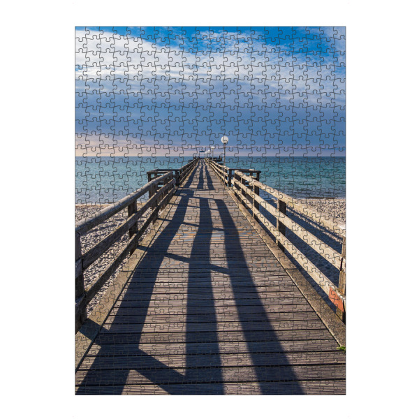 Puzzle Ravensburger "Schatten, Seebrücke und Ostsee" artboxONE - Natur,Reise,Architektur,Reise / Strand und Meer