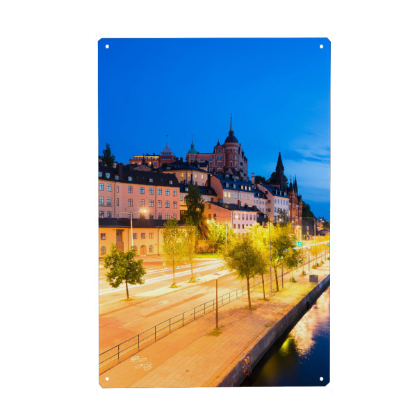 Holzbild "Stockholm-Södermalm, Schweden" artboxONE - Reise,Architektur,Städte / Stockholm