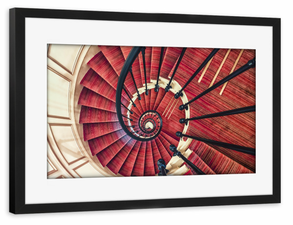 Poster mit Rahmen schwarz "Roter Teppich" artboxONE - Städte,Reise,Architektur,Städte / Paris,Reise / Länder