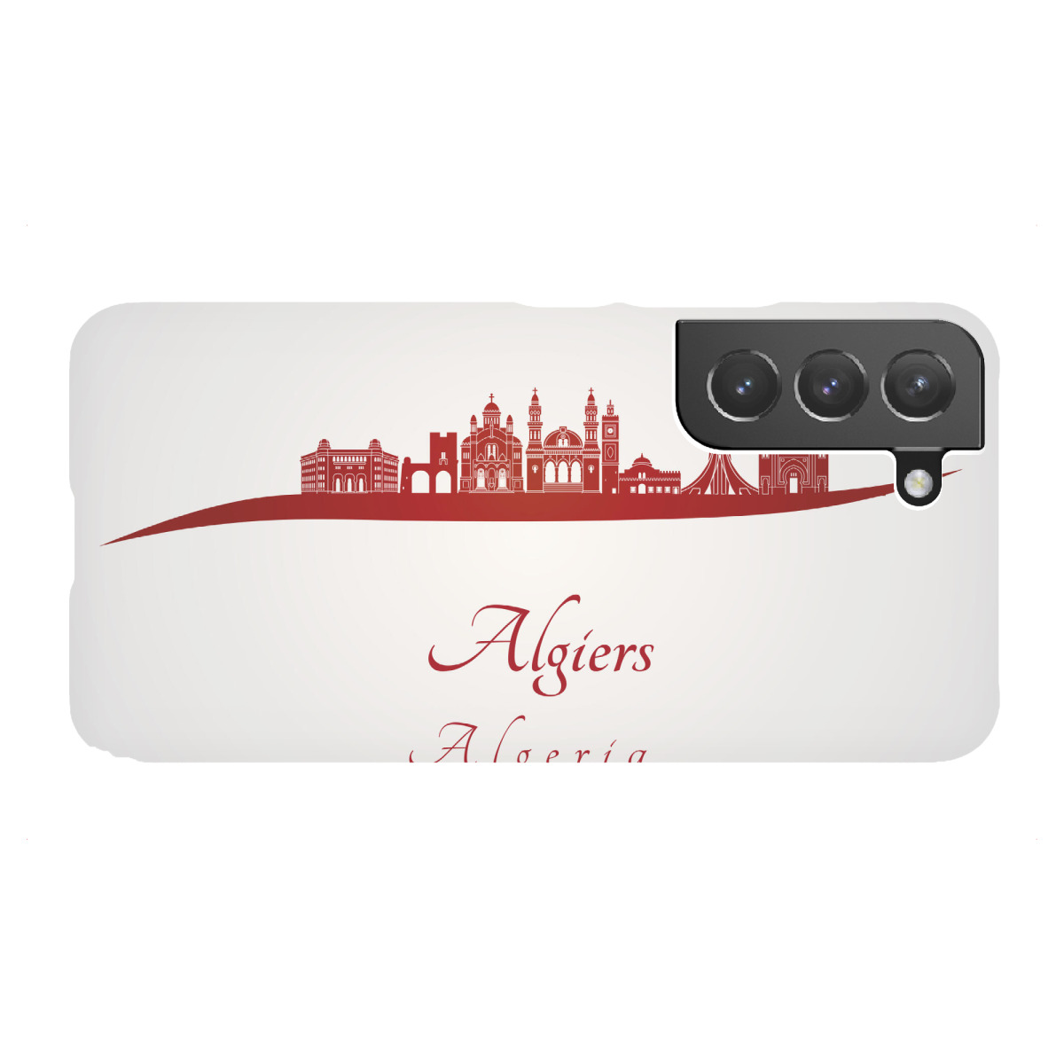 "Algier-Skyline in Rot"für Samsung Galaxy - Premium-Case Handyhülle artboxONE