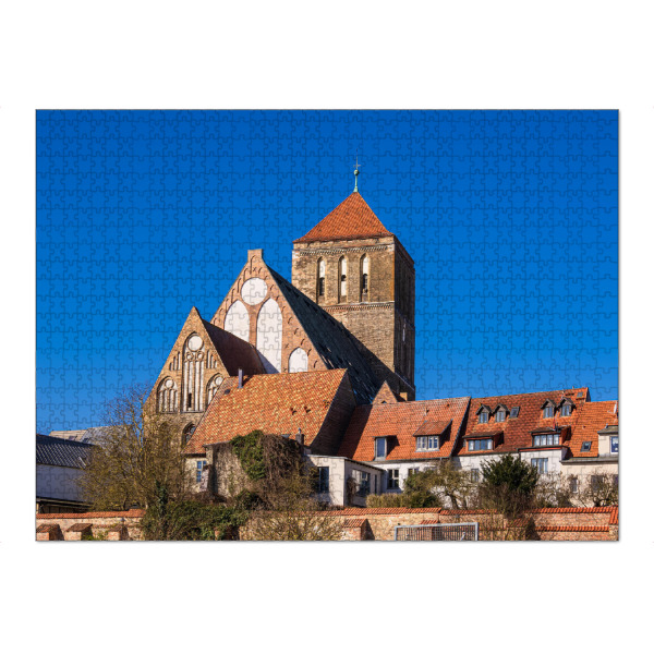 Puzzle Ravensburger "Dächer und Nikolaikirche" artboxONE - Reise,Architektur,Städte / Weitere