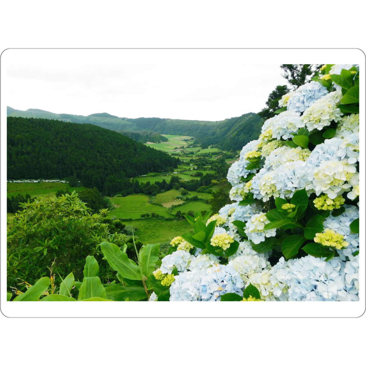 Tischset "Sao Miguel Landschaft" artboxONE - Natur,Reise,Floral,Reise / Strand und Meer,Reise / Länder