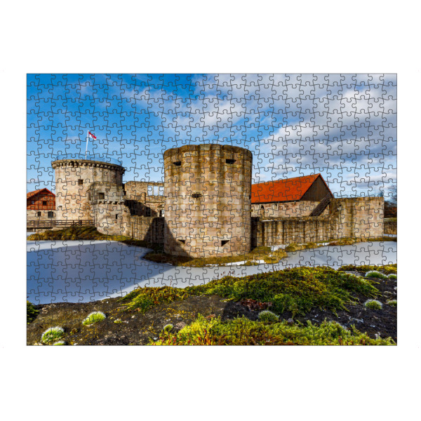 Puzzle Ravensburger "Wasserschloss von Friedewald" artboxONE - Architektur - Friedewald,Hessen,Wasserschloss,Burg,Ruine,Mittelalter,Historisch