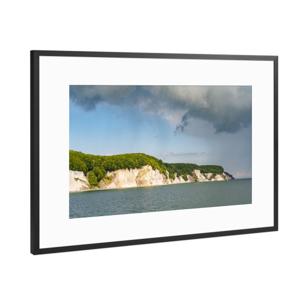Poster mit Rahmen Schwarz (Metallic) "Kreideküste Rügen" artboxONE - Natur,Reise,Reise / Strand und Meer