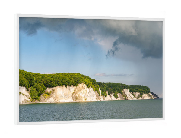 Poster mit weißem Rahmen "Kreideküste Rügen" artboxONE - Natur,Reise,Reise / Strand und Meer
