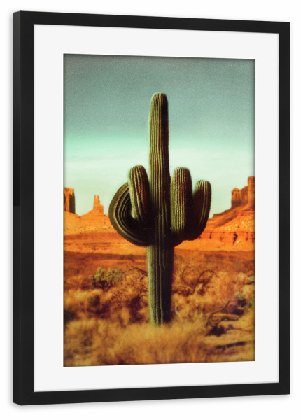 Poster mit Rahmen schwarz "Stechen" artboxONE - Natur,Lustig