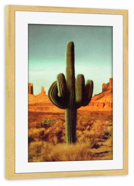 Poster mit Rahmen kiefer "Stechen" artboxONE - Natur,Lustig