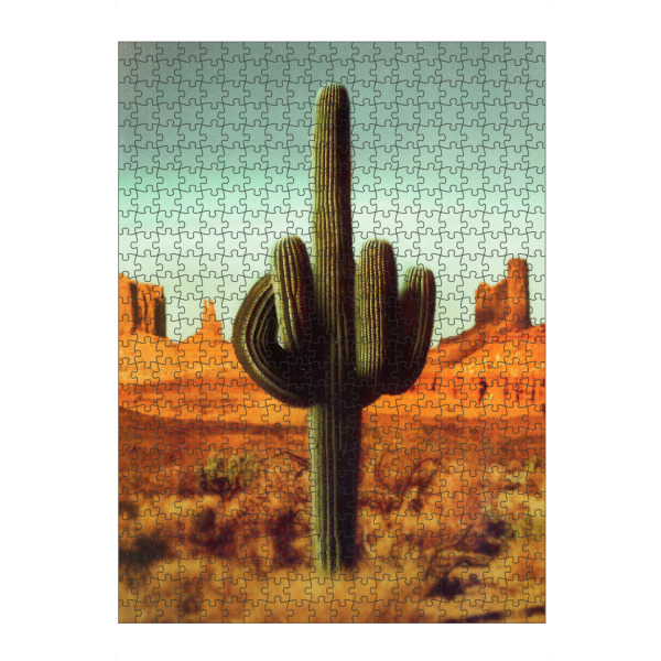 Puzzle Ravensburger "Stechen" artboxONE - Natur,Lustig - Kaktus,Pflanzen,Pop-art,Moderne kunst,Zeitgenössische kunst,Natur,Mittelfinger,Wüste,Retro