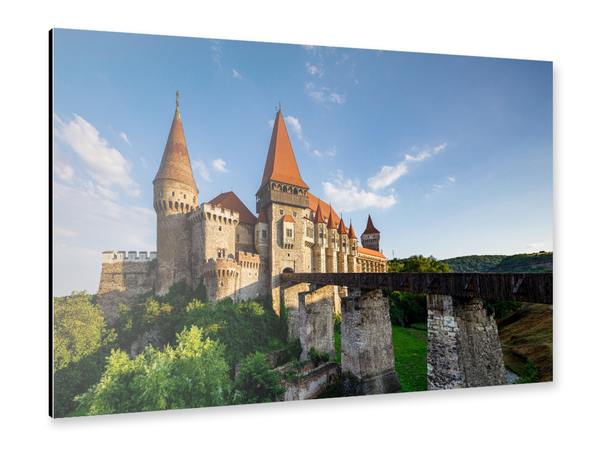 Alu-Dibond "Schloss Corvin in Rumänien" 30x20 cm artboxONE