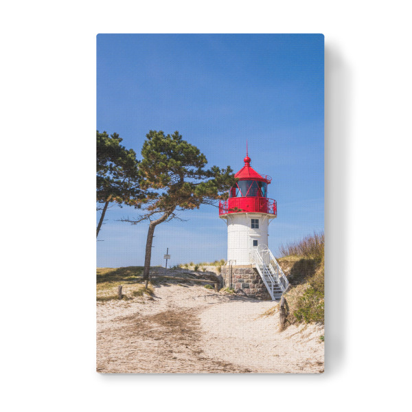 Leinwandbild "Sand, Düne, Baum, Leuchtturm" artboxONE - Natur,Reise,Architektur,Reise / Strand und Meer