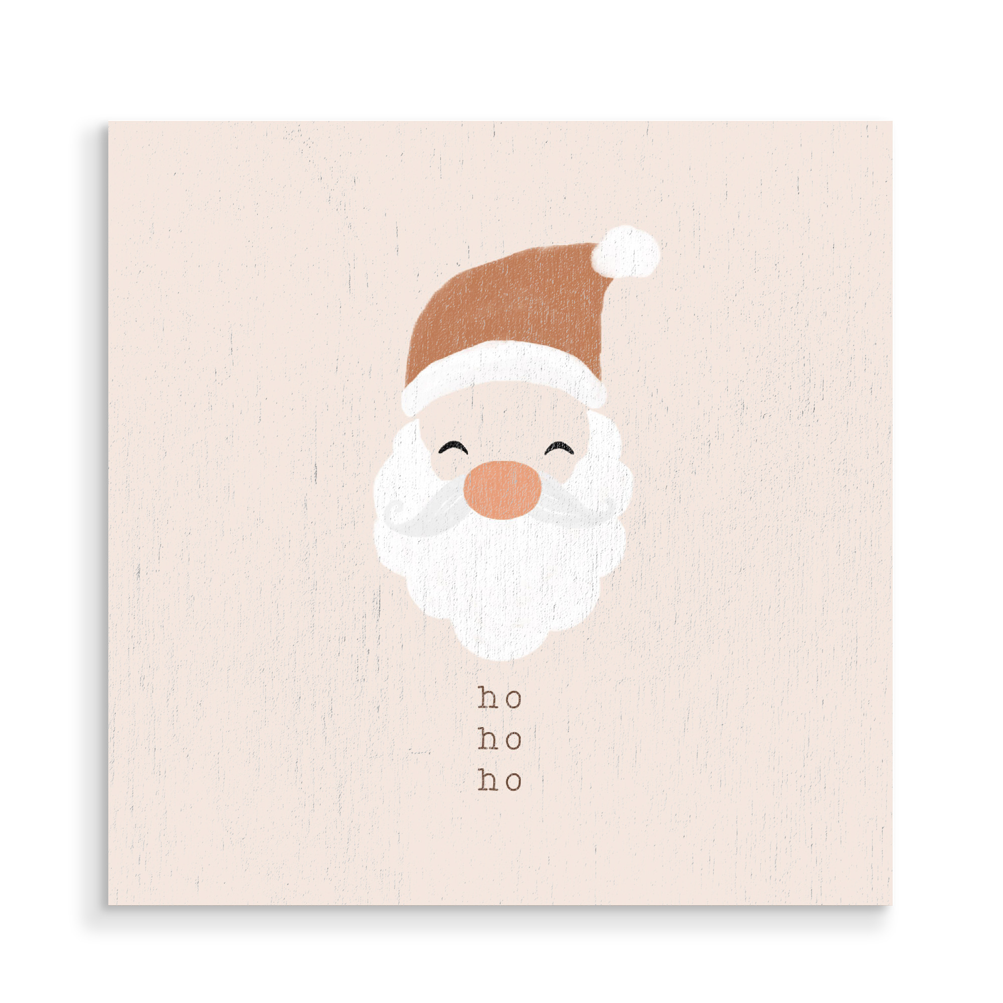 Holzbild "Ho Ho Ho Weihnachtsmann" artboxONE - Typografie,Für Kinder,Menschen,Weihnachten,Lustig