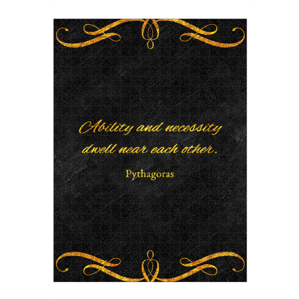 artboxONE Puzzle "Fähigkeit und Notwendigkeit" artboxONE - Typografie