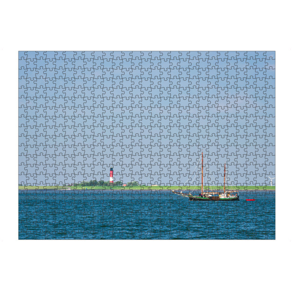 artboxONE Puzzle "Nordsee, Segelschiff, Leuchtturm" artboxONE - Natur,Reise,Architektur,Reise / Strand und Meer