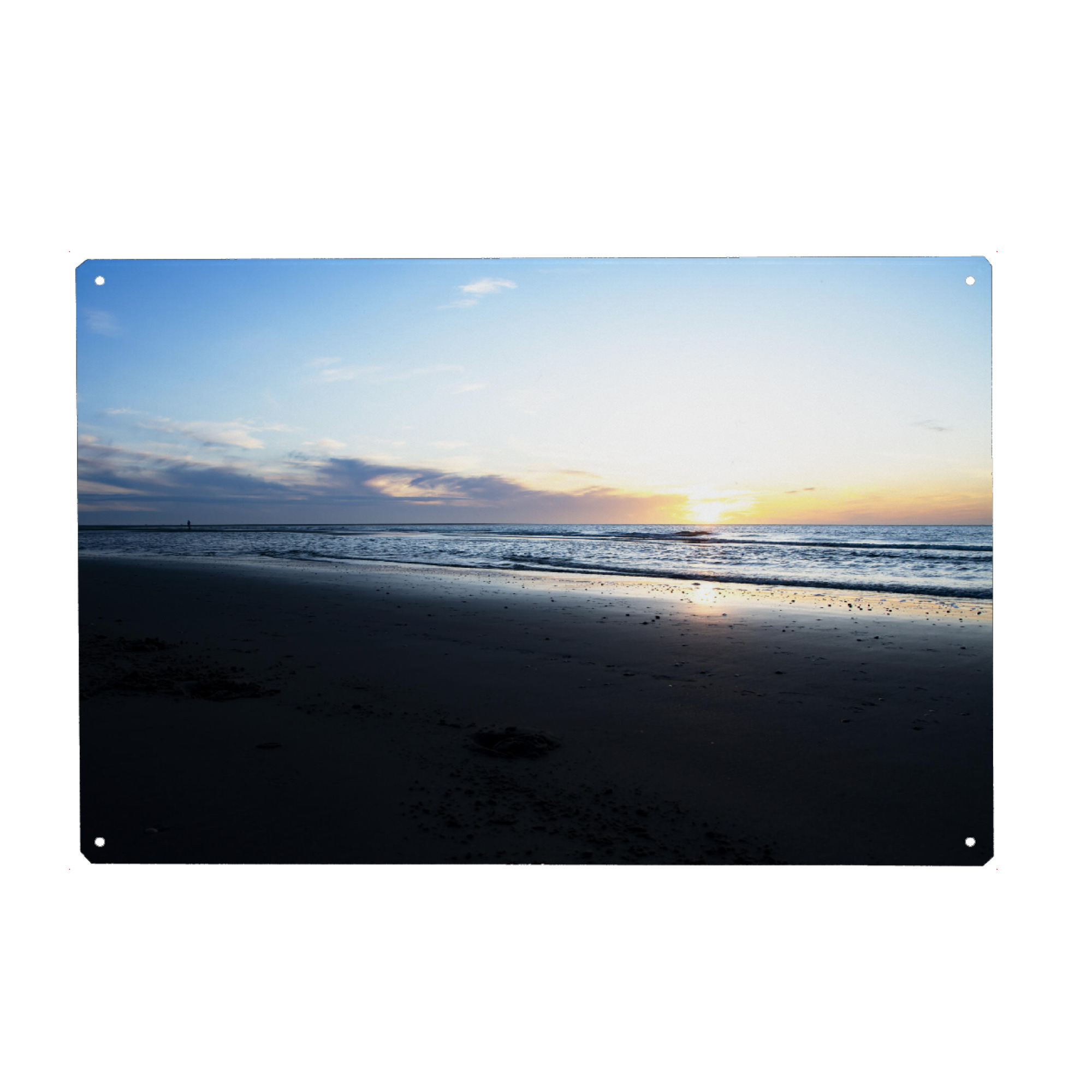 Metall Poster "The Sea And A Sunset" artboxONE - Natur,Reise