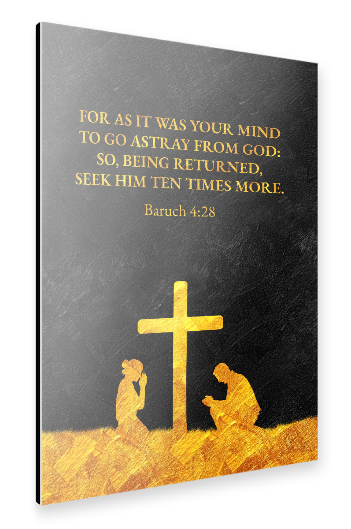 Alu-Dibond "Baruch 4:28" 30x20 cm artboxONE