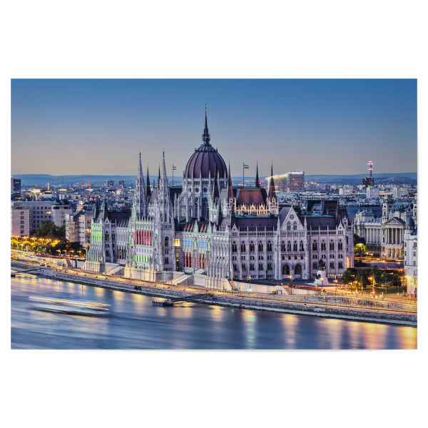Poster "Budapest in der Abenddämmerung" artboxONE - Städte,Reise,Architektur,Reise / Länder,Städte / Budapest