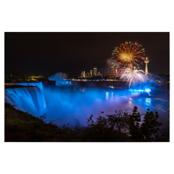Poster "Die Niagarafälle bei Nacht" artboxONE - Städte,Natur,Reise