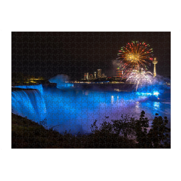artboxONE Puzzle "Die Niagarafälle bei Nacht" artboxONE - Städte,Natur,Reise