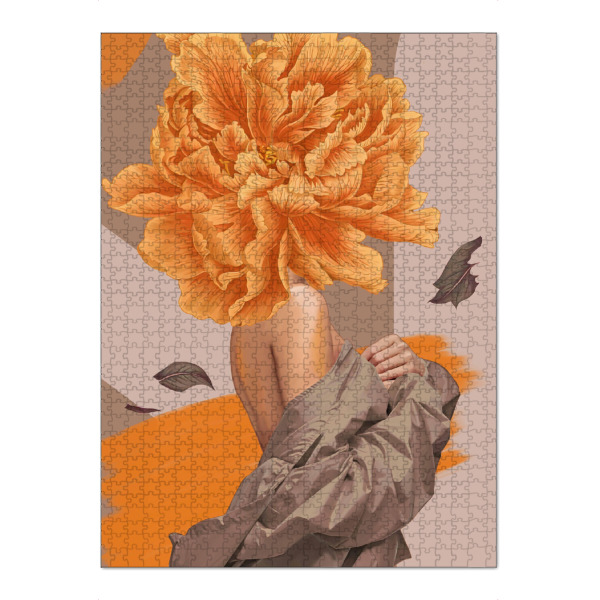 Puzzle Ravensburger "Redeem" artboxONE - Natur,Menschen,Streetart - Streetart,Blute,Model,Akt,Jacke,Mode,Highfashion,Kollage,Frau - Bild streetart