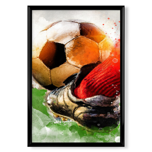 Vorwärts-Fußball-Aquarell