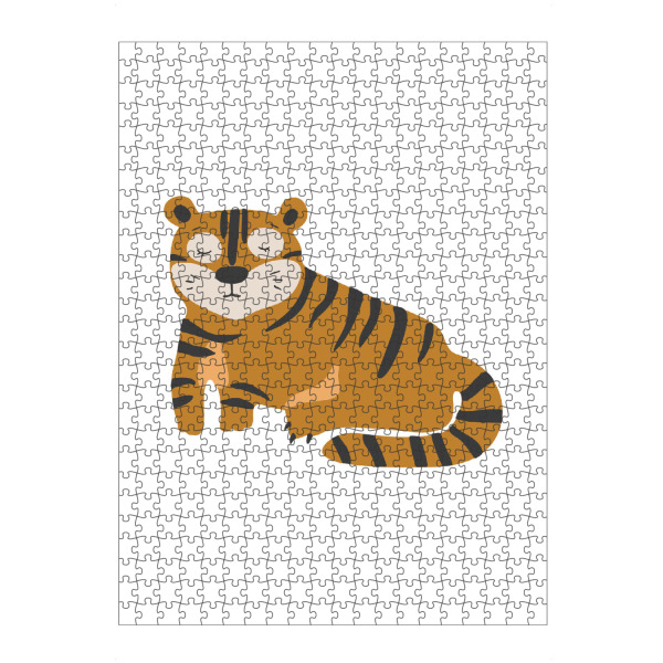 artboxONE Puzzle "Tiger-Baby-Tier" artboxONE - Für Kinder,Tiere - Tiger,Tier,Baby,Tierbaby,Kunst,Tigerkunst,Wald,Dschungel,Tropisch - Bild tiger