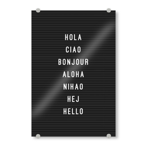 Letterboard Hello