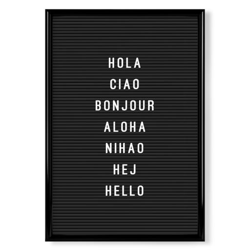 Letterboard Hello