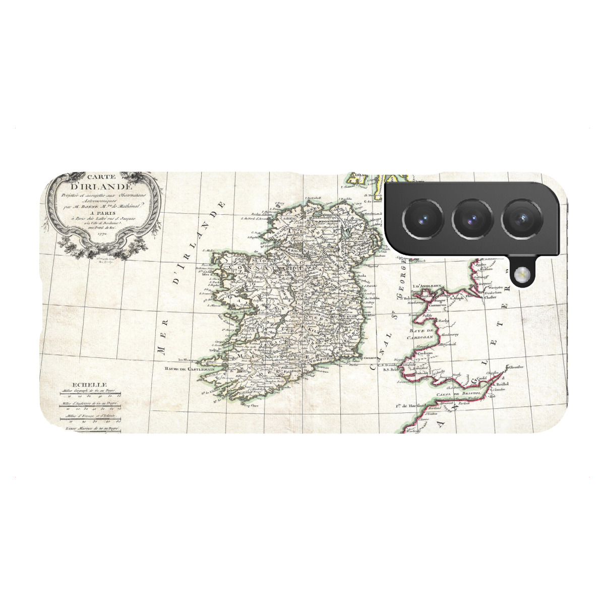 "Karte von Irland-v"für Samsung Galaxy - Premium-Case Handyhülle artboxONE