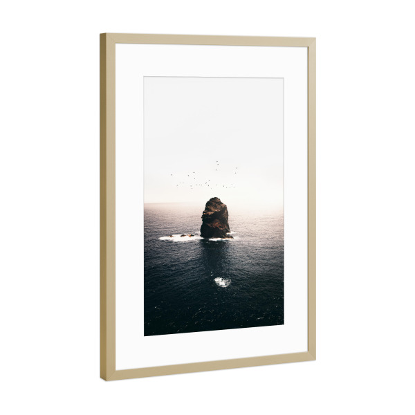 Poster mit Rahmen Gold "Watchtower" artboxONE - Natur,Reise