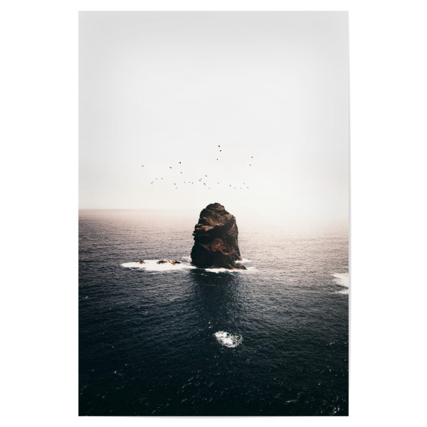 Poster "Watchtower" artboxONE - Natur,Reise - Stone,Landscape,Madeira,Birds,Allgäu,Nft,Seascape,Meer,Sea,Sunset,Sunrise,Portugal,Water,Wasser