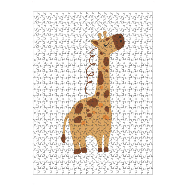Puzzle Ravensburger "Baby-Giraffe-Kunst" artboxONE - Für Kinder,Tiere - Giraffe,Tier,Kunst,Baby,Kind,Druckbar,Boho,Tierbaby - Bild giraffe