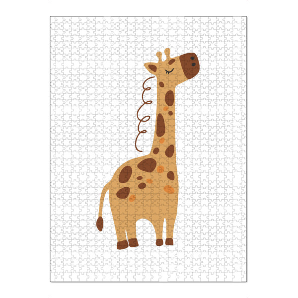 Puzzle Ravensburger "Baby-Giraffe-Kunst" artboxONE - Für Kinder,Tiere - Giraffe,Tier,Kunst,Baby,Kind,Druckbar,Boho,Tierbaby - Bild giraffe