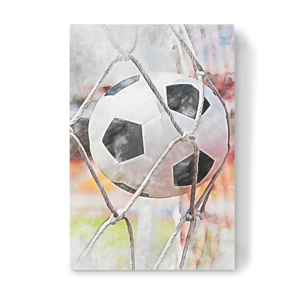 Leinwandbild "Football 3 (matart)" artboxONE - Sport / Fußball - Fußball,Ziel,Fußballspieler,Fußball,Spieler,Ball,Mannschaft,Sport