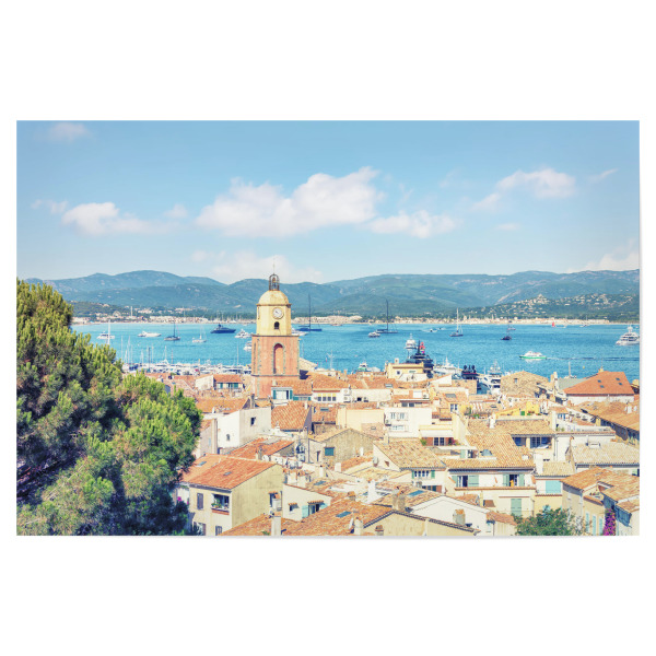 Poster 30x20 cm "St-Tropez-Dächer" artboxONE - Reise,Architektur,Reise / Strand und Meer,Reise / Länder
