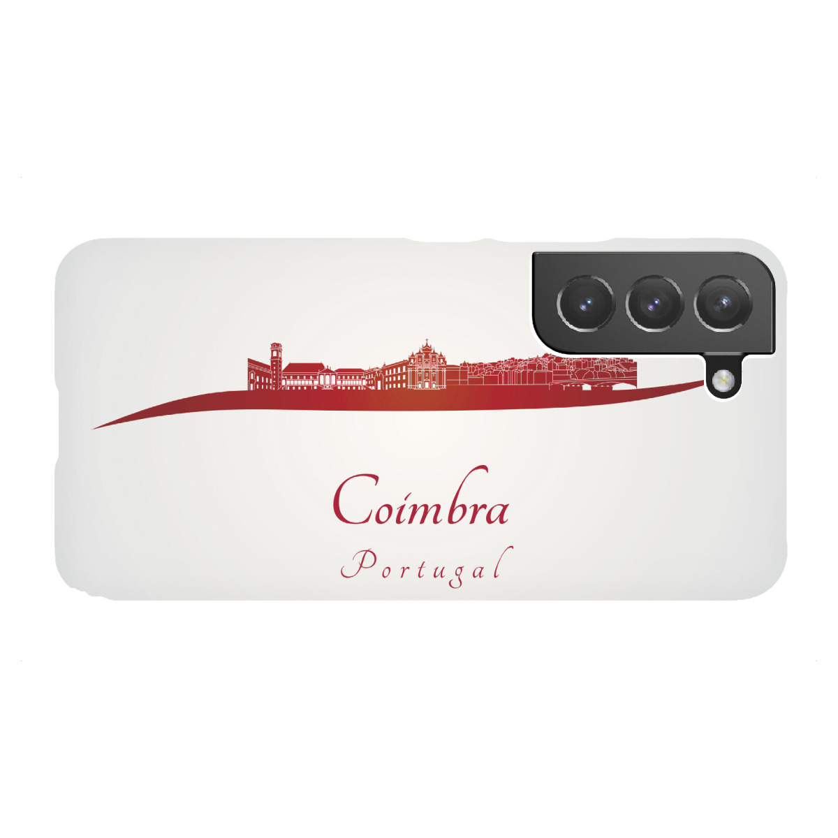 "Coimbra-Skyline im Rot"für Samsung Galaxy - Premium-Case Handyhülle artboxONE