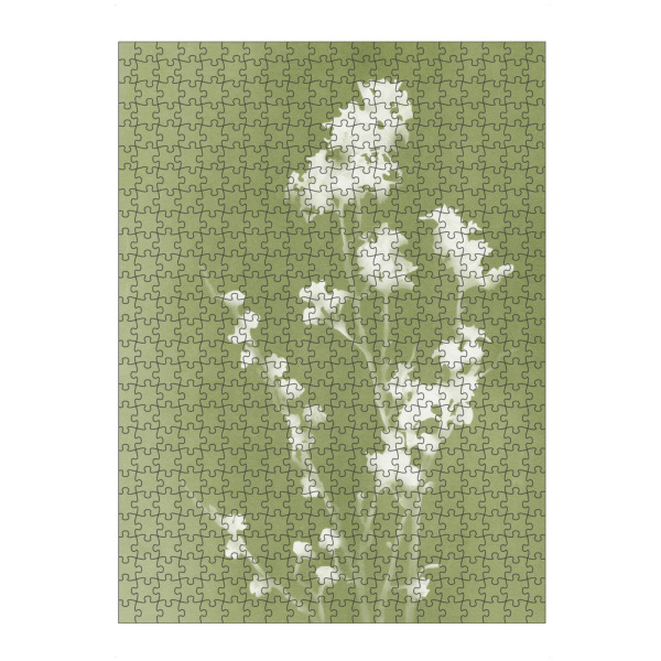 artboxONE Puzzle "Monographie Grün" artboxONE - Natur,Floral - Blume,Silhouette,Stillleben,Natur,Klassiker,Blütenblatt,Blätter,Laub - Bild blume