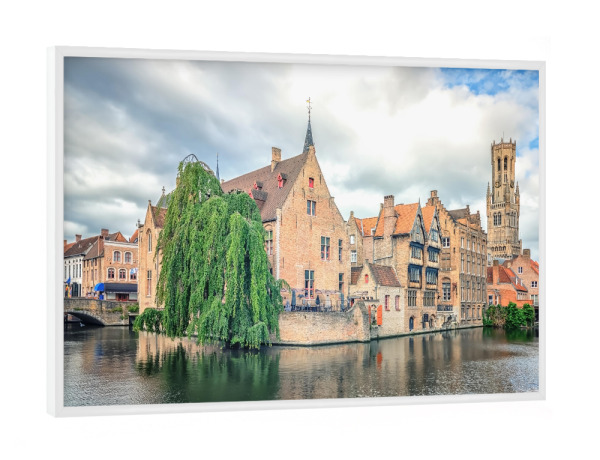 Poster mit weißem Rahmen "Stadt Brügge" artboxONE - Natur,Reise,Reise / Asien,Reise / Länder