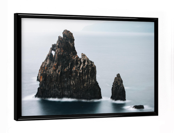 Poster mit schwarzem Rahmen "Ribeira da Janela" artboxONE - Natur,Reise,Reise / Strand und Meer