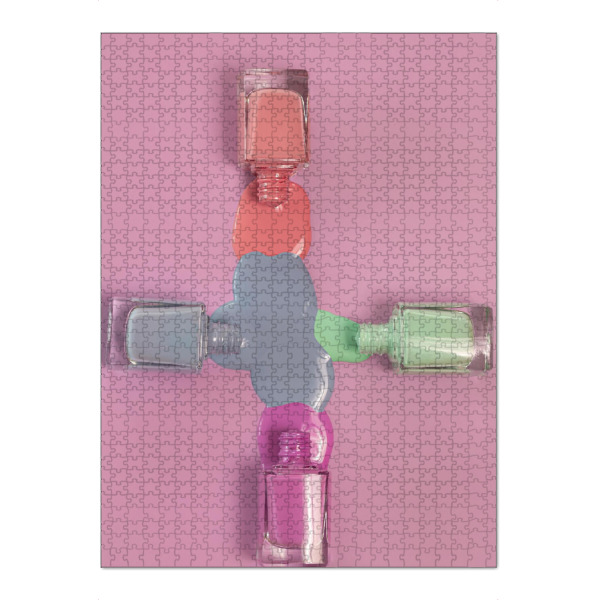 Puzzle Ravensburger "Vier Mal Nagellack" artboxONE - Fashion - Nagellack,Bunt,Farben,Frauen,Essie,Kosmetik,Makro,Makrofotografie,Popart