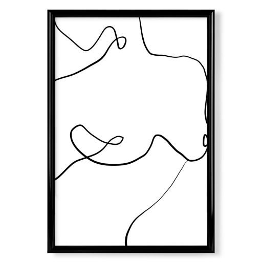 Minimalistische Frau line art