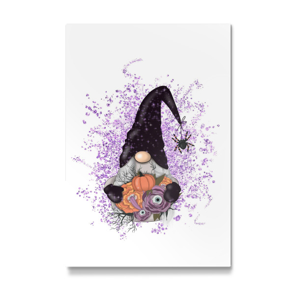 Galerie-Print "Halloween-Mädchenzwerg mit Blumen" 30x20 cm artboxONE