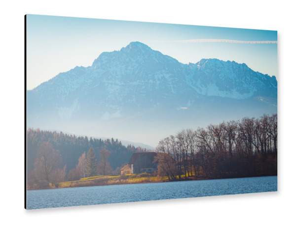 Alu-Dibond "Abstdorfer See im Winter" 30x20 cm artboxONE